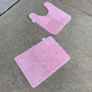 PINK shaggy bath mats AMAZING QUALITY